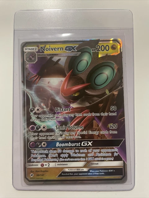 Noivern GX - SM Burning Shadows 99/147 - Half-Art Rare Pokemon Card
