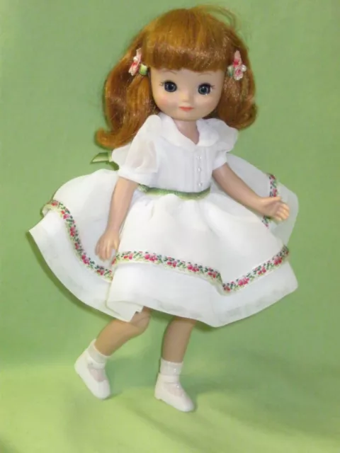 Tonner TINY BETSY McCALL Goes to the Theatre 8" DOLL Long Red Hair & White Dress