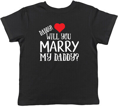 Papà ti sposare mio papà? "per bambini T-shirt Ragazzi Ragazze