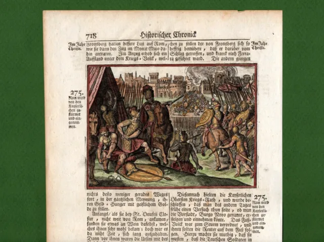 ST-IT Lanzichenecchi e Il sacco di Roma del 1527 - Merian 1660