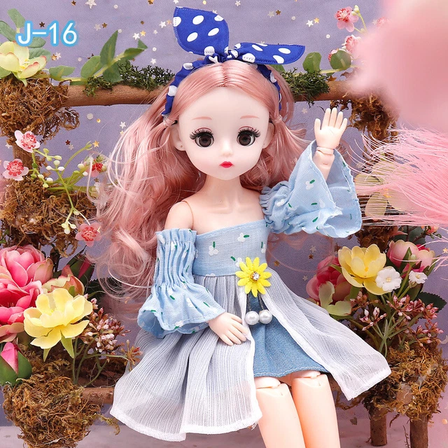 Poupée articulée 30 cm 1/6 Avec tenue complète, vêtement, chaussure Yeux 3D