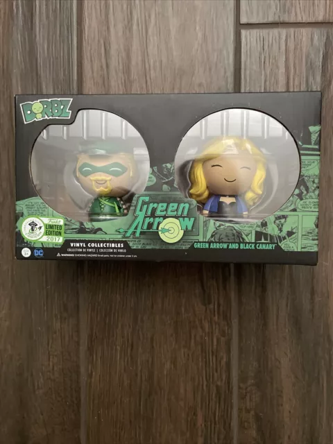 DC Funko Dorbz Green Arrow Black Canary 2017 ECCC OFFICIAL Convention Exclusive