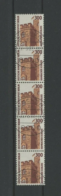 BERLIN ROLLENMARKEN SWK 5er-Streifen 799 ungerade Nr GESTEMPELT Mi nur **! m1832
