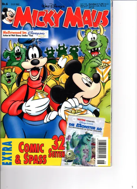 Walt Disneys Micky Maus Magazin Ausgabe Nr. 6 vom 31.01.2002