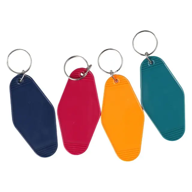Multicolor Motel Keychain ABS Hotel Key Tags Valentines Day Blank tag  Sewing