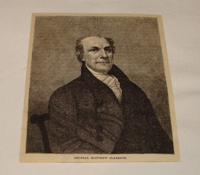 1885 Rivista Incisione ~ Generale Matthew Clarkson, Politician