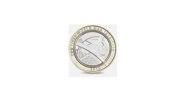 2016 First World War Centenary Army £2 Two Pound Circulated Coin