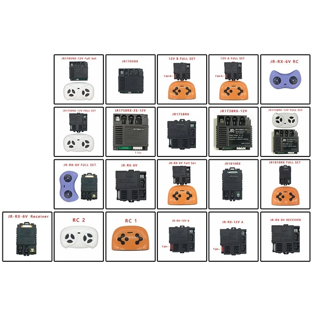 Qualité Télécommande Récepteur JR-RX-12V Enfants Électrique Régulateur De