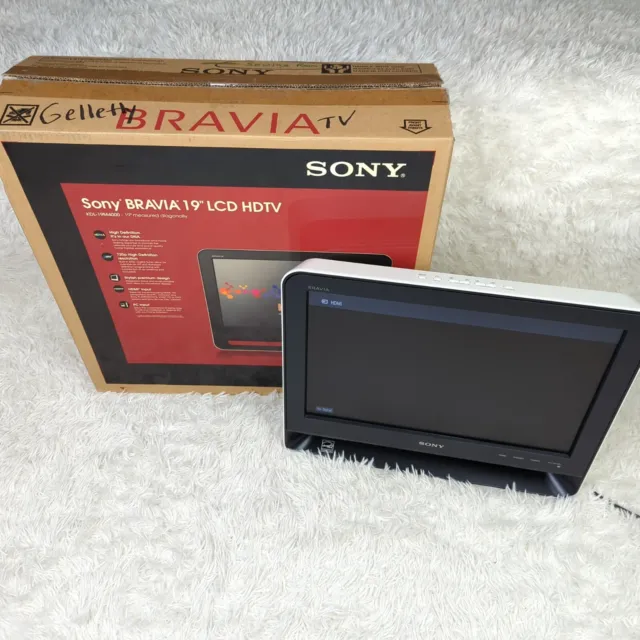 Sony Bravia 19" LCD HDTV KDL-19M4000 Tested And Working In Box With Remote