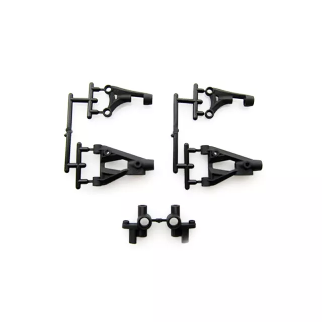 Overdose Front Suspension Arm Knuckle Set Black For GALM Vacula II XEX Spec.R