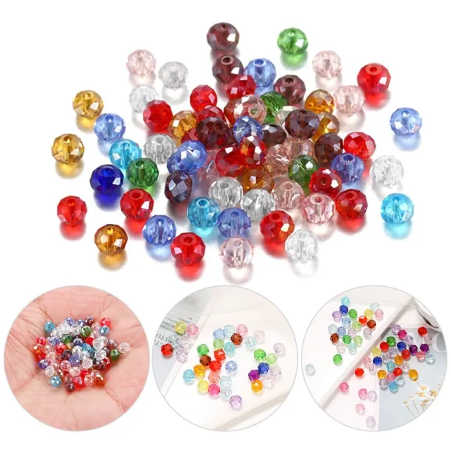 Bijoux artisanat fournitures perles de verre cristal tailles assorties 3 mm 4 mm