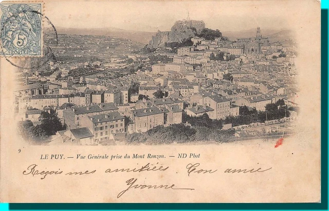 CPA- LE PUY Vue generale prise du Mont ronzon