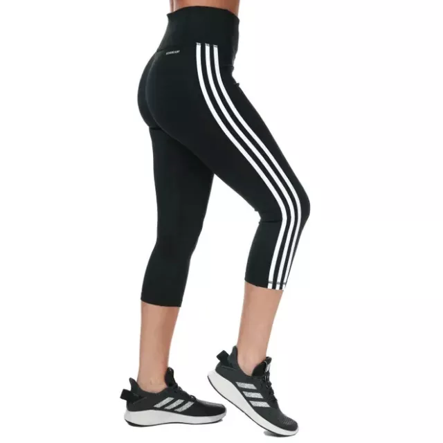 Adidas Leggings Black Womens Tights Gym Running Training yoga Pants RRP £34.99