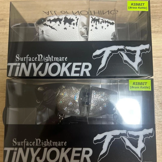 TINY JOKER WHITE Noise Bone RIBBIT Brass Rattle Fishing Lure DRT