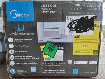 midea 8000 btu u shaped smart inverter