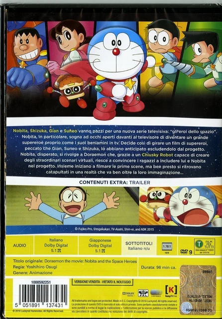 DORAEMON NOBITA E Gli Eroi Dello Spazio (DVD) Cartoni Animati EUR 15,58 ...