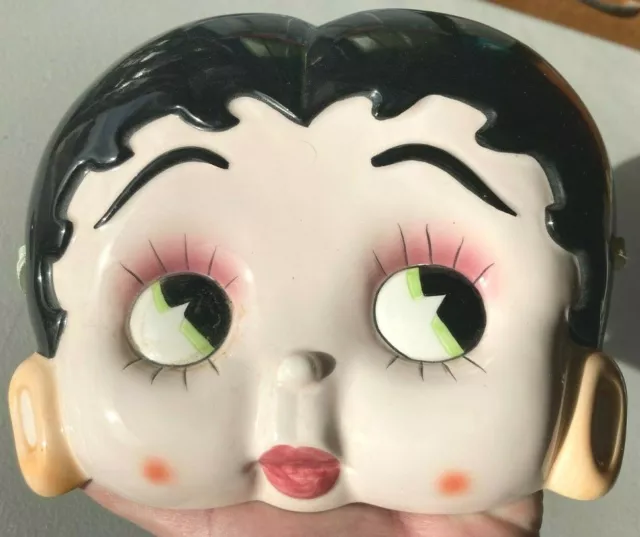 Vintage 1985 KFS Betty Boop Porcelain Vandor Wall Hanging 3D Face Mask (MINT)