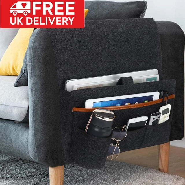 5 POCKETS SOFA Arm Rest TV Remote Control Tidy Organizer Holder Chair