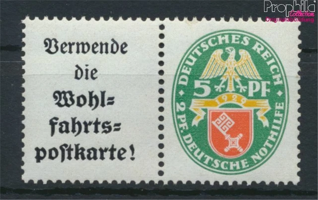 Allemand Empire w34 neuf avec gomme originale 1929 D'urgence (9422151