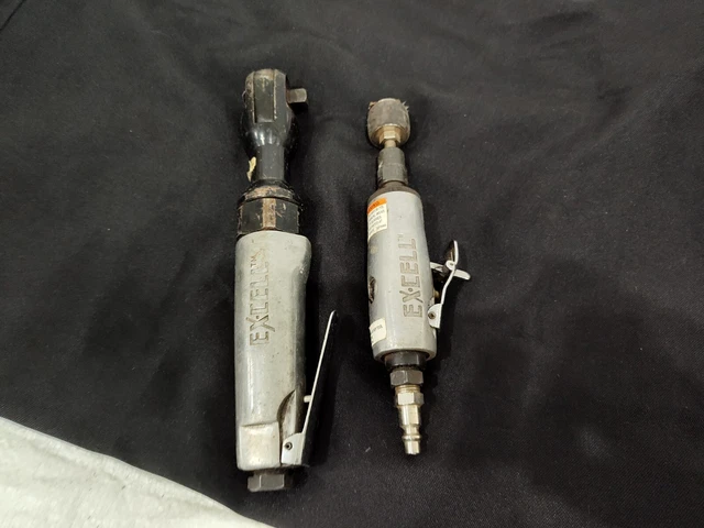 Ex-Cell 3/8" Drive Air Ratchet Pneumatic Right Angle Air Powered Low Profile PLU