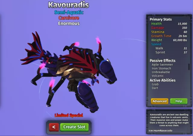 KAVOURADIS SPECIES | Creatures of Sonaria | Roblox $9.99 - PicClick