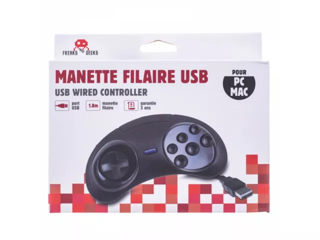 Accessoire Playstation 4 Manette PS4 Filaire noire - Freaks and Geeks