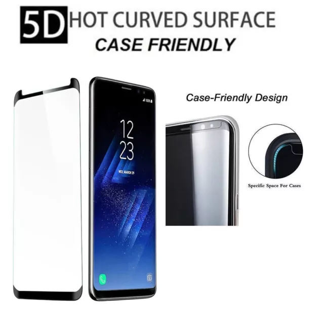 5D Case Friendly Tempered Glass Screen Protector For Samsung Galaxy S8 PLUS