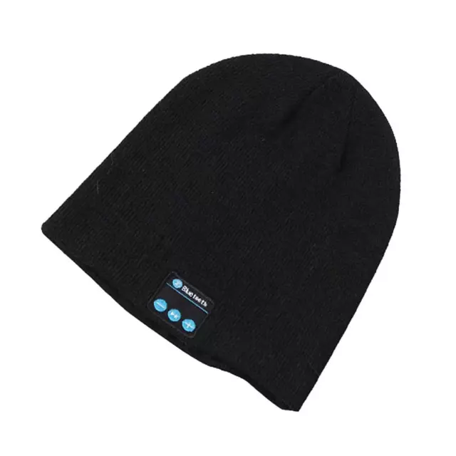 Wireless Headset Smart Cap Bluetooth Soft Warm Beanie Hat Headphone Speaker Mic