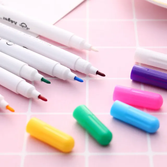 6 piezas bolígrafos borrables al agua solubles marcadores de tela accesorios de costura para lápiz. Y4