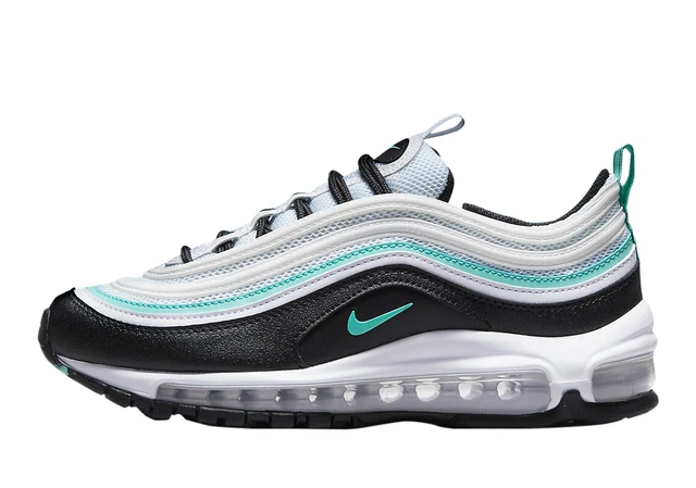 Big Kid's Nike Air Max 97 "Tiffany" White/Tropical Twist-Black (DM3158 100)
