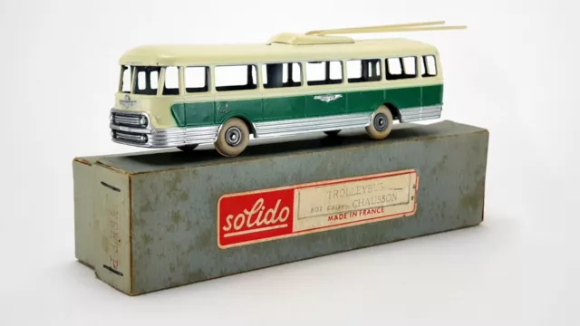 Solid Junior Detachable 188 Trolleybus On Car Two-Tone Shoe - Old 100