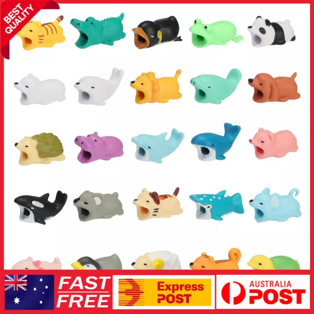 25pcs Animal Cable Bite Muncher Protector USB Charger For Phone Android IOS