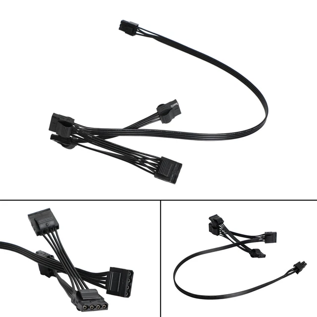 1 x 6 pin a 4x alimentatore moltiplicatore porta cavo per Corsair Modular serie RMX 3