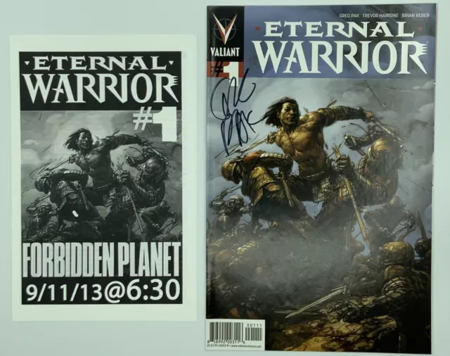 Eternal Warrior vol.2  #1 in NM-MT w/ White Pages - Signed by Greg Pak