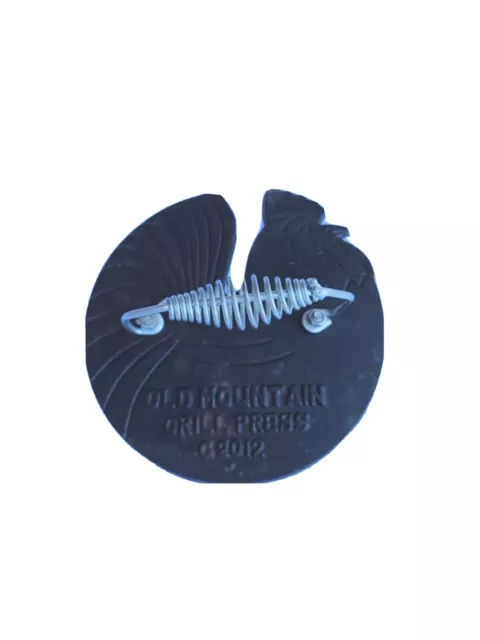 Old Mountain Chicken-Shaped CAST IRON Burger Sandwich Meat Grill Press