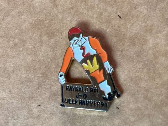 Pin's Jeux Olympiques Lillehammer 1994 – Norvège – Avec Plaquette – Neuf