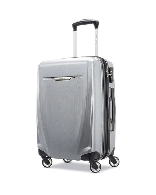 Samsonite Winfield 3 DLX Hardside Luggage with Spinners, Carry-On 20in, Silver