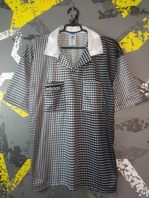Adidas Vintage Jersey Referee Football Shirt Mens Size L trikot ig93 Adidas Vintage Jersey Referee Football Shirt Mens Size L trikot ig93
