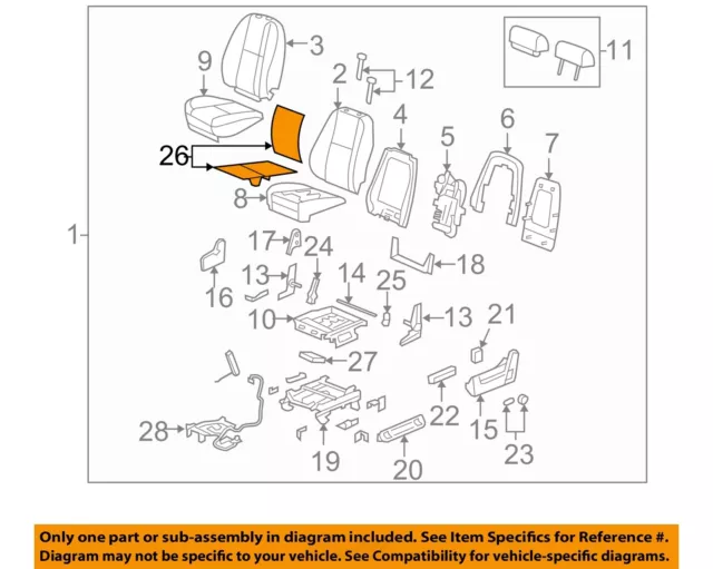 GM OEM Seat Heater-Element 20792748