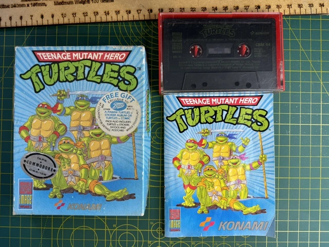 TEENAGE MUTANT HERO TURTLES THE COIN-OP C64 COMMODORE 64 CONSEGNA 24/48H CON BRT