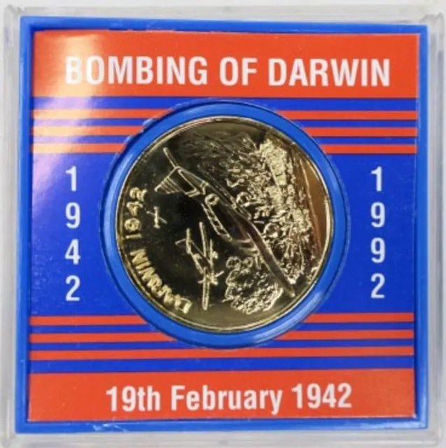 Australia: 1942 - 1992 50th Anniversary of the Bombing of Darwin Medal, Cased.