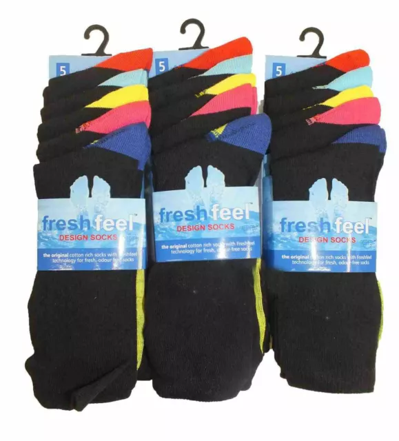 10 Pairs BOYS FUNKY HEEL TOE DESIGN SOCKS IDEA SCHOOL WEAR COTTON RICH ALL SIZES