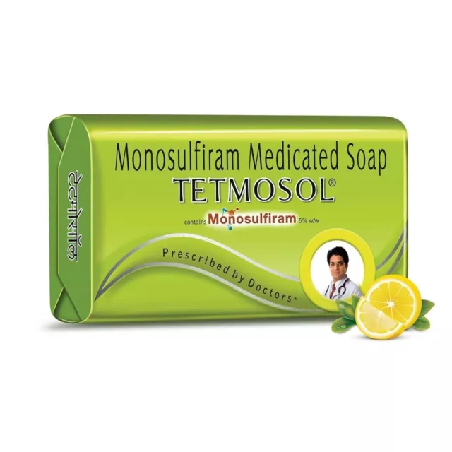 2 PC x 100 Gram Tetmosol Medicated Soap For Fights skin infection Itching