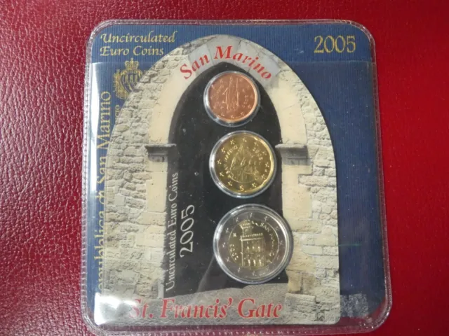 San Marino, KMS, Kleinmünzensatz, 2005, St. Francis Gate
