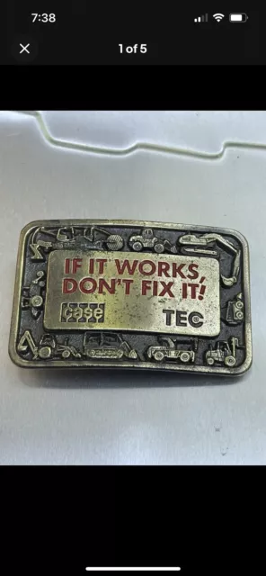 Case Excavator Crawler Dozer Loader Roller If It Works Don't Fix It Belt Buckle