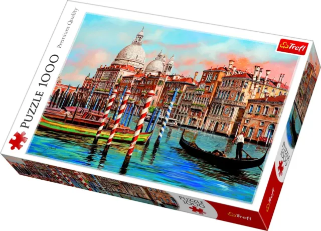 Trefl 1000 Piece Adult Large Afternoon in Venice Canal Grande Jigsaw Puzzle NEW