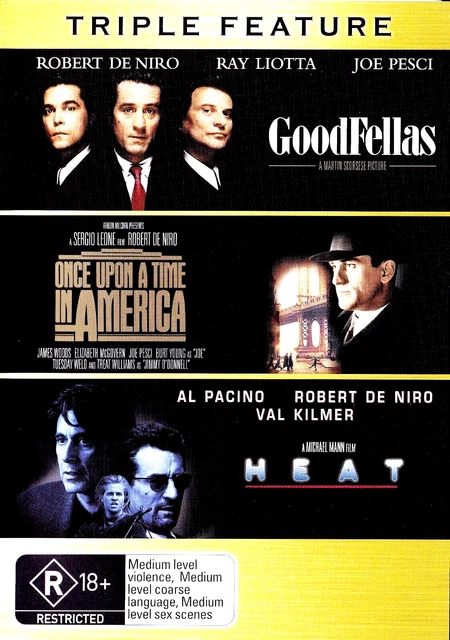 GOODFELLAS ONCE Upon A Time In America Heat DVD 2007 3 Disc