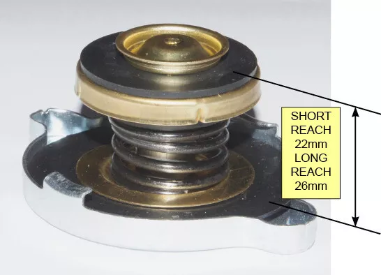 Long Reach Stainless Radiator Cap Rubber Upper Seal 7lb