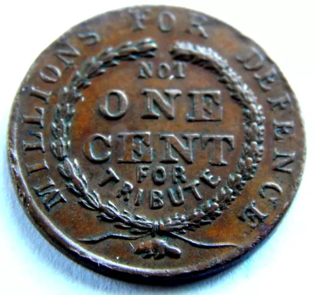 1863 Cwt Patriot Fuld 17/388 'Millions For Defence Not 1 Cent 4 Tribute' Beaver!