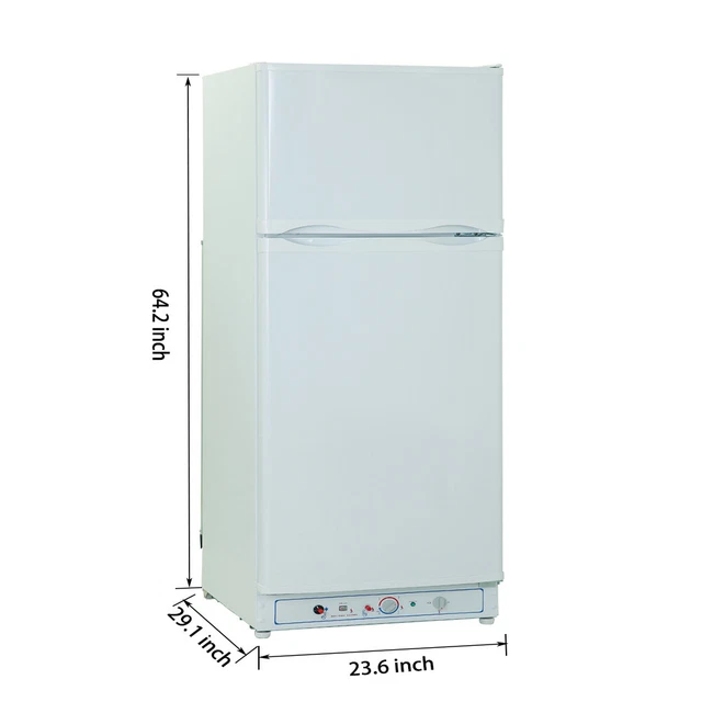 SMAD RV REFRIGERATOR 10 Cu. Ft. Electric & Propane Gas Camper Motorhome